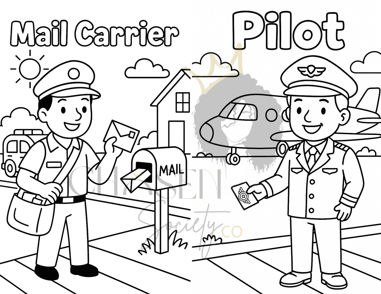 My First Jobs Coloring Book for Kids Ages 4+ | 30+ Printable Pages of Career Fun & Learning