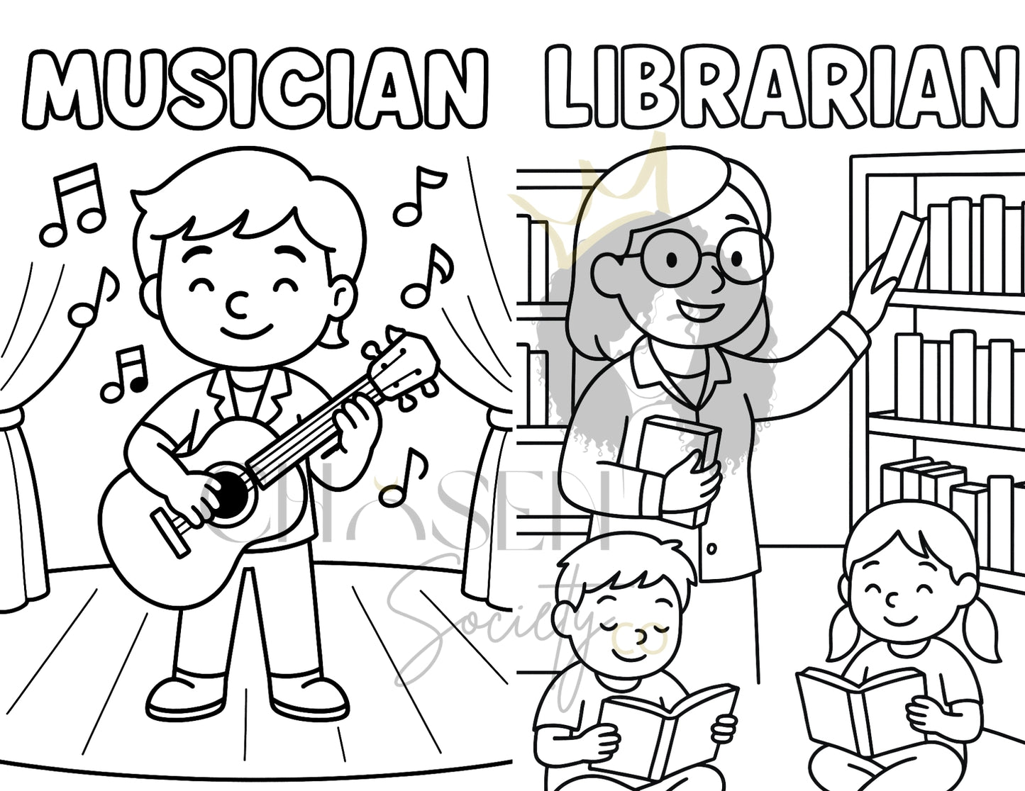 My First Jobs Coloring Book for Kids Ages 4+ | 30+ Printable Pages of Career Fun & Learning