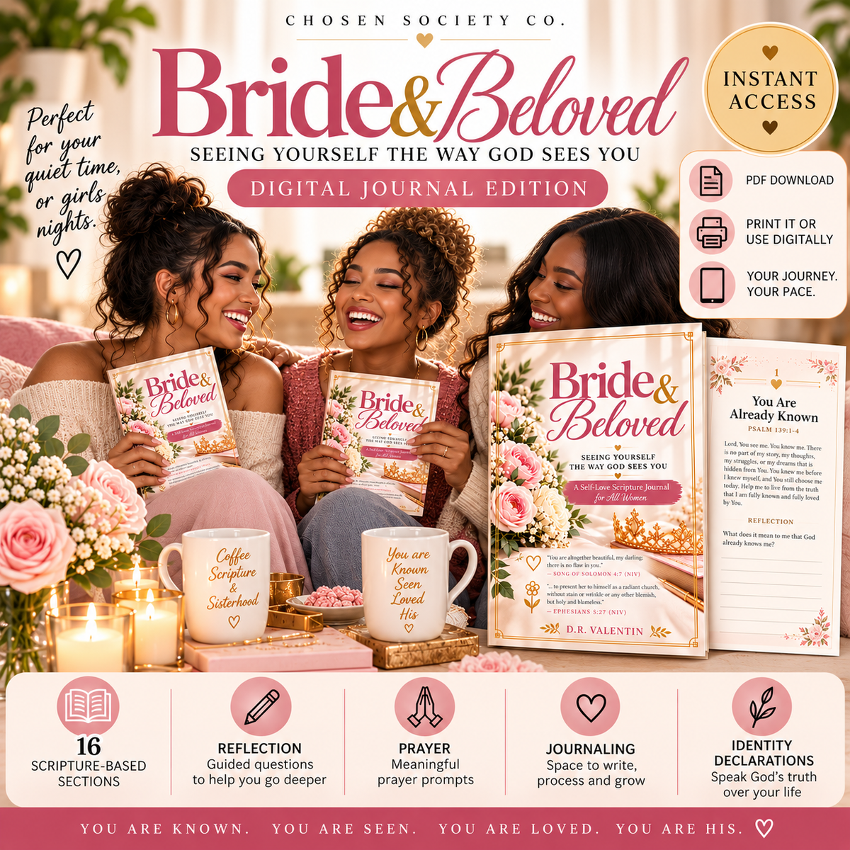 Bride & Beloved | Self-Guided Scripture Journal for Women — Digital Edition