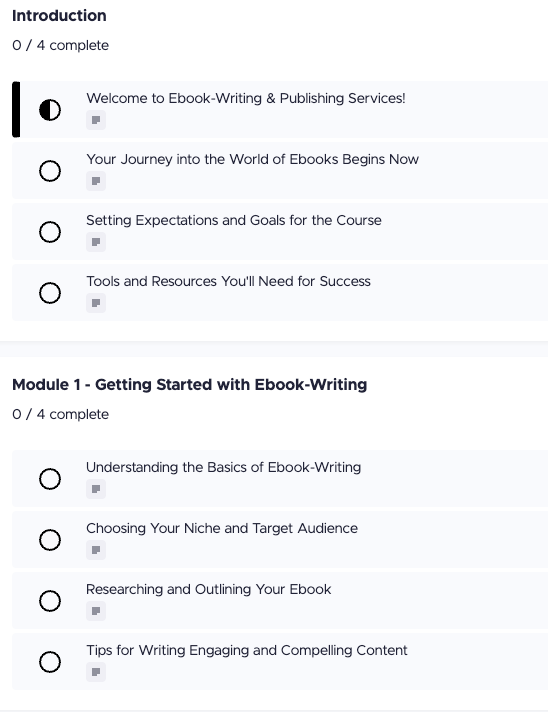 Ebook Writing & Publishing Course + BONUS EBOOK TEMPLATE