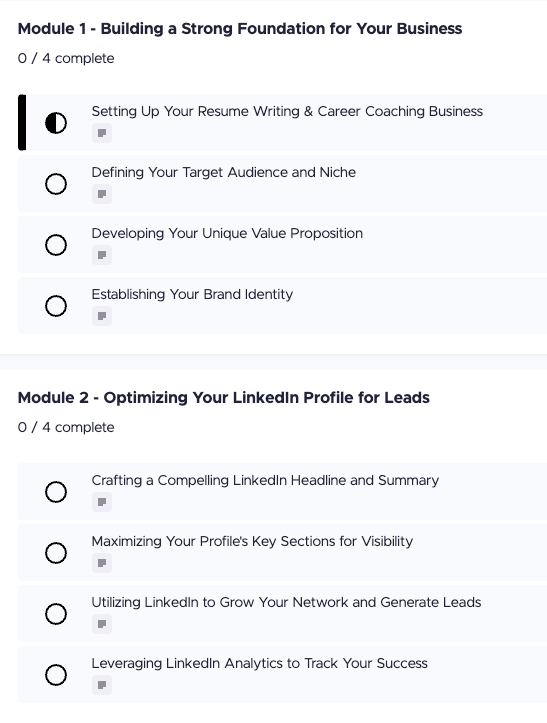 Resume Writing & Career Coaching Business Starter Kit (Includes 7 Resume Templates)