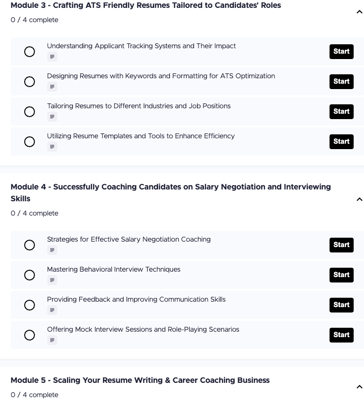 Resume Writing & Career Coaching Business Starter Kit (Includes 7 Resume Templates)