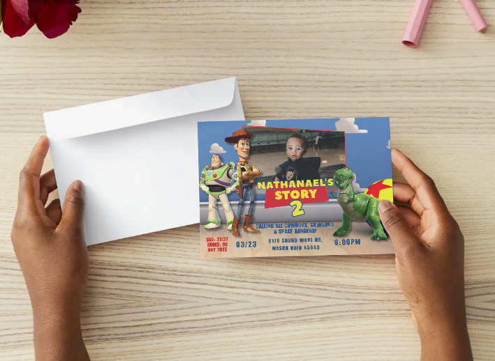 Toy Story Birthday Invitation Editable Template | Canva Instant Download | Kids Party Invite Digital