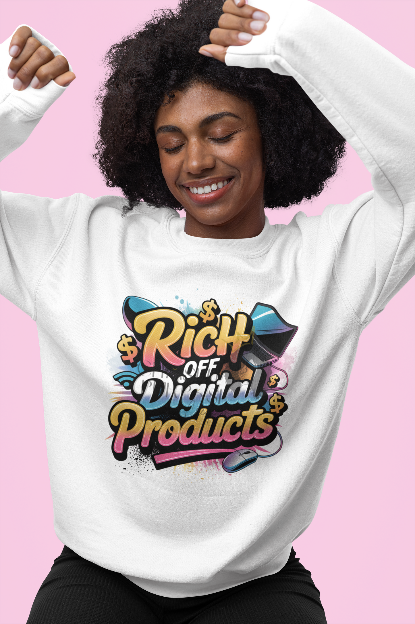 Rich Off Digital Products Merch Design | PNG | JPG