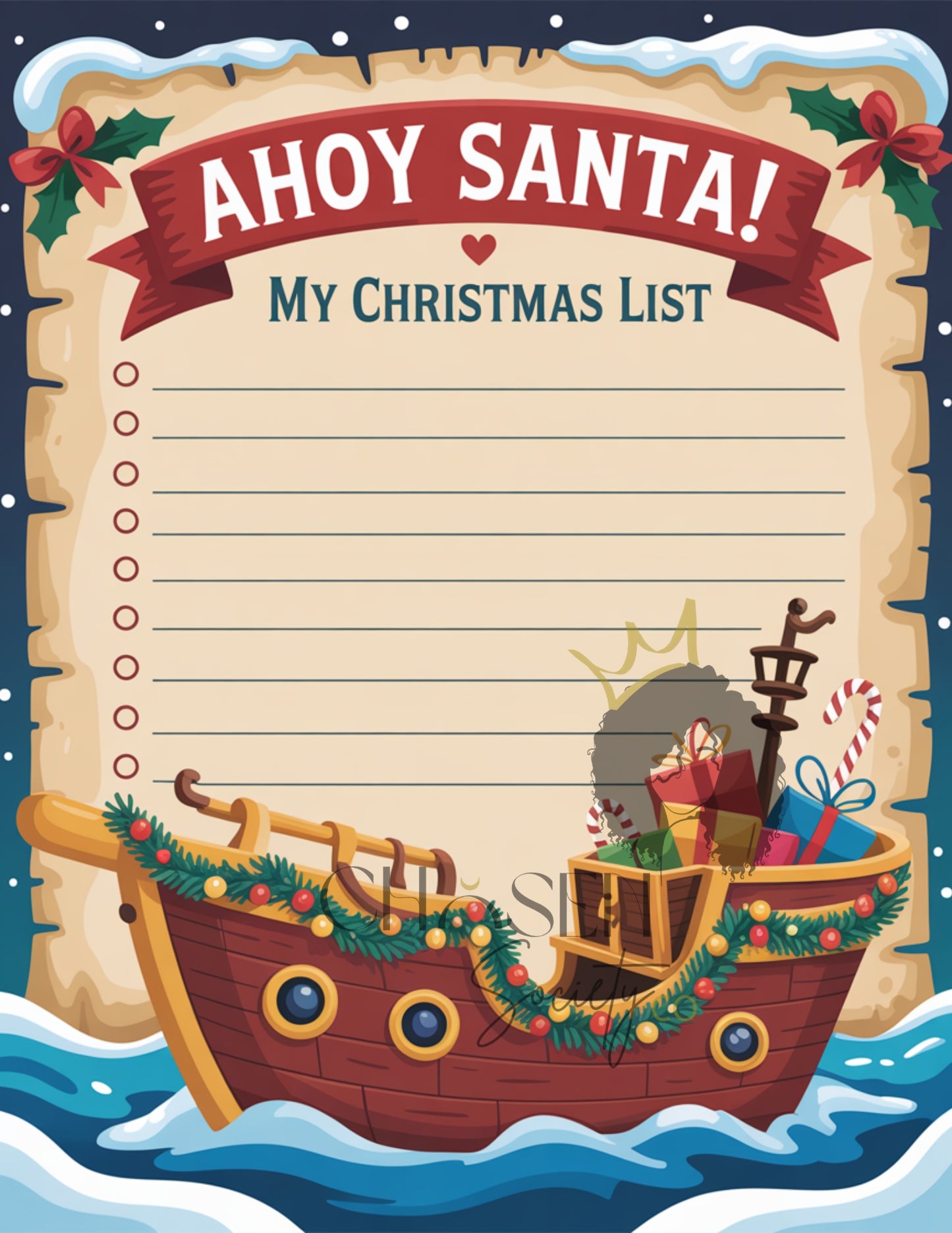 100 Kids Christmas Stationery Letters | Letters to Santa & Wish Lists