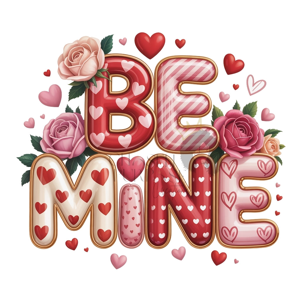 Valentine’s Day PNG Bundle | Love, XOXO, Be Mine & Stay Sweet Designs | High-Resolution Sublimation & POD Graphics
