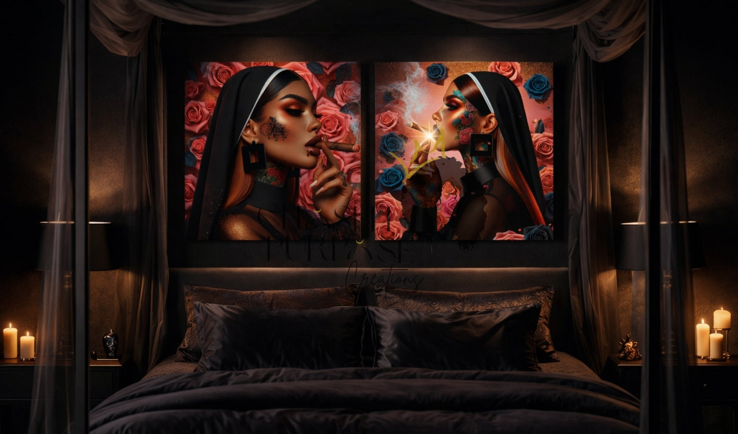 I Am My Own Religion – Feminine Power Canvas Wall Art | Commercial Use