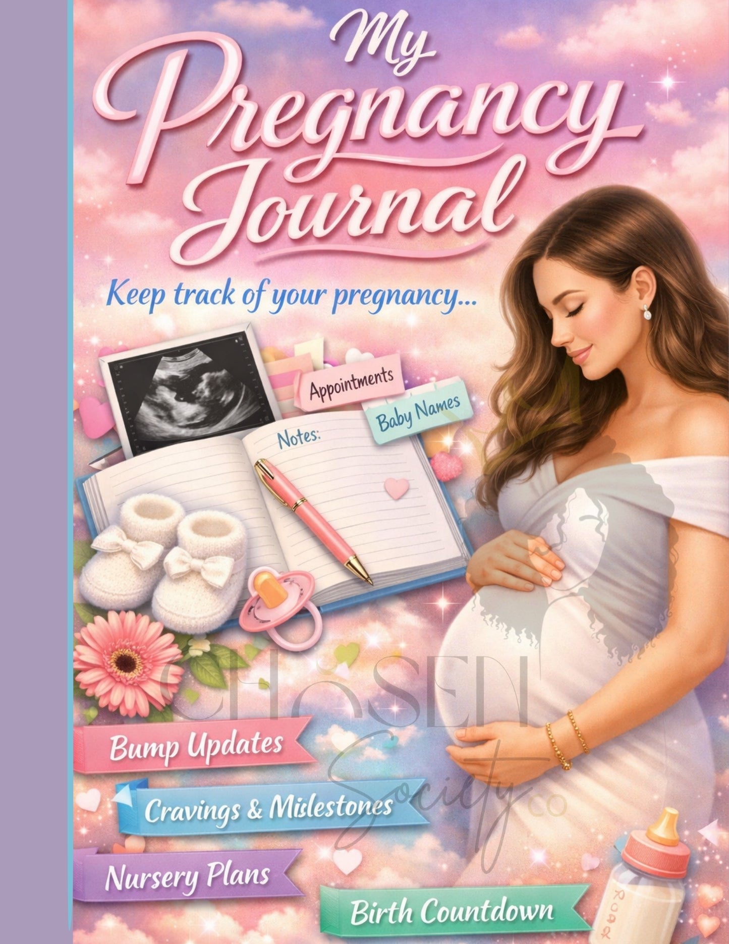 My Pregnancy PLR Bundle – Pregnancy Coloring Book, Journal & Baby Memory Book (Canva Templates)
