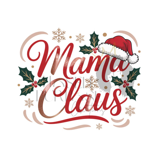 Claus Family Christmas PNG Bundle | Mama, Daddy, Sister, Brother & Baby Designs for DTF & Sublimation | Matching Holiday Shirt Set