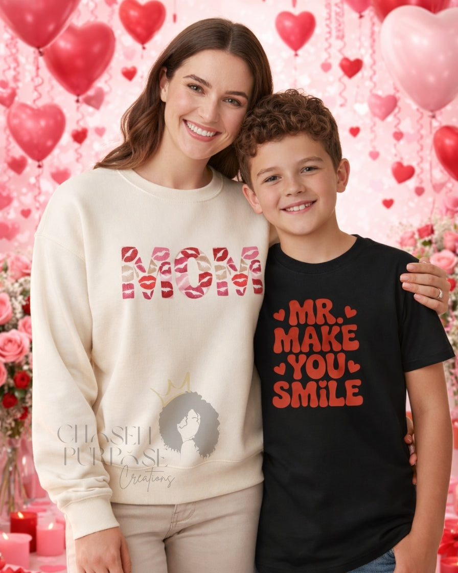 Mommy & Me Valentine’s Day PNG Bundle | Love You More, XOXO, MOM & Kids Matching Shirt Designs | Family Valentine Graphics