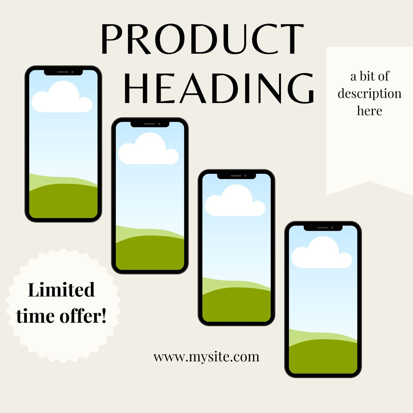 50-Shop Branding Canva Templates PLR+ | 10 Etsy-Size Banners (Resizable) + 40 Product Covers | Editable Templates for Any Online Store