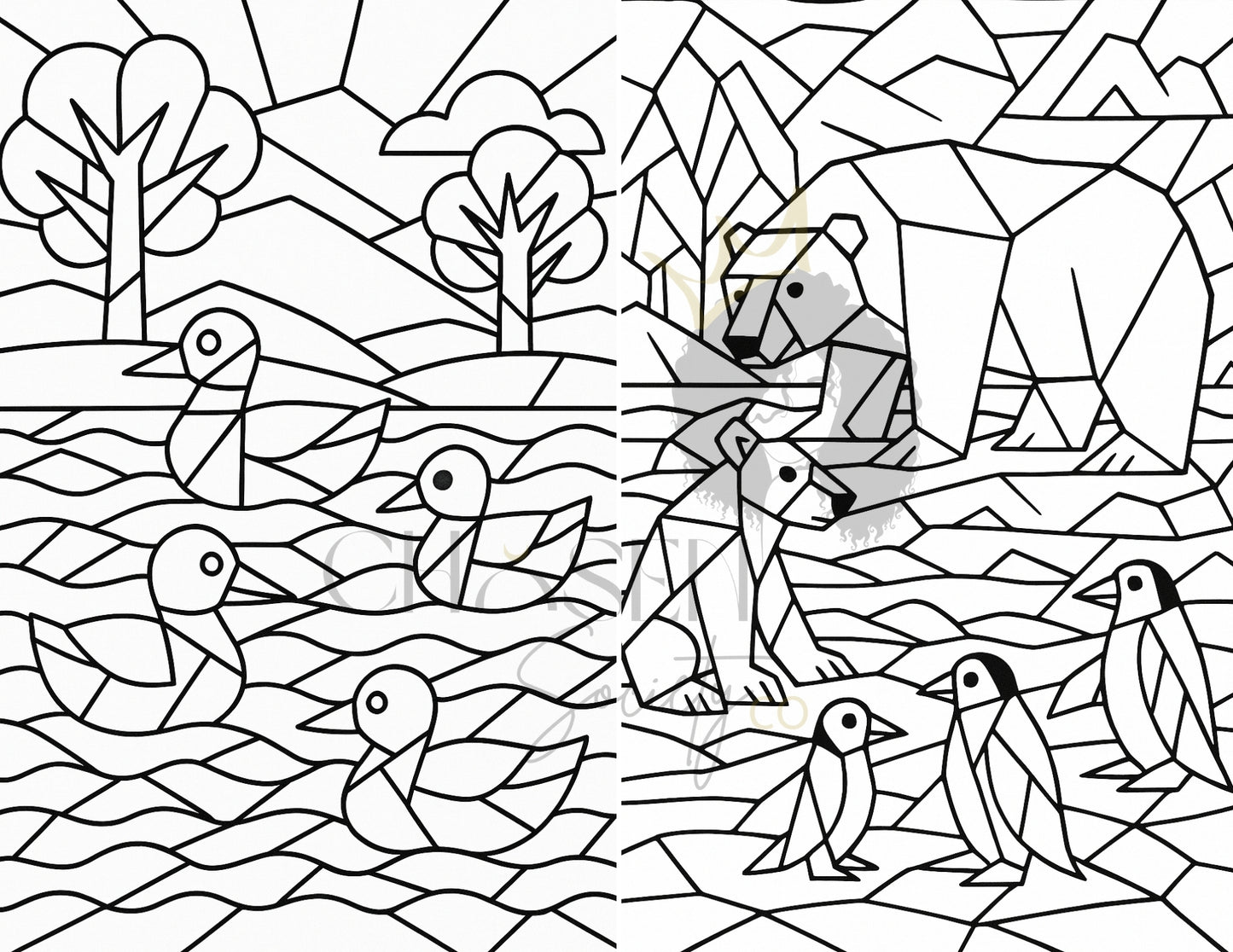 Color Like Picasso: Wild World – Kids Nature Coloring Book | Abstract Animals & Outdoors