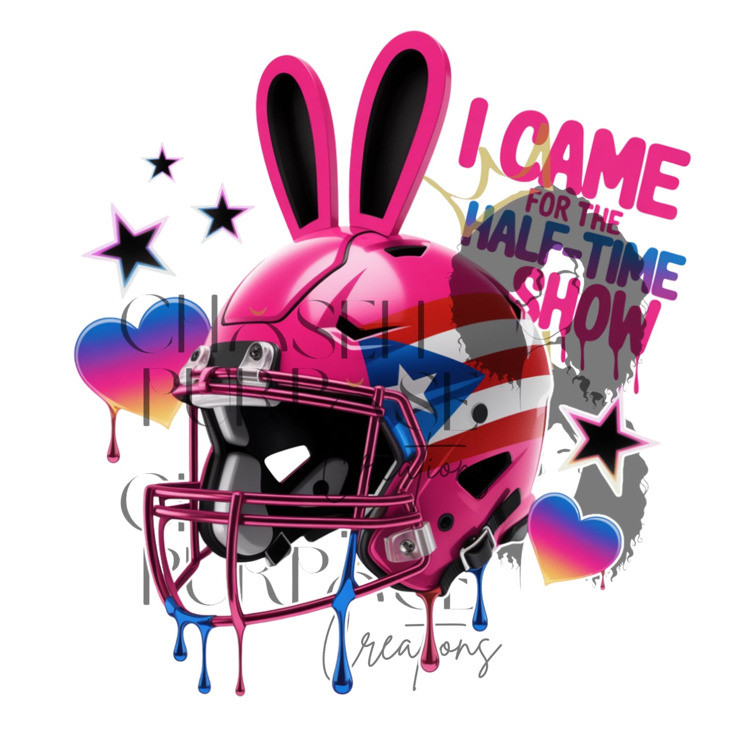 Bunny Bowl LX PNG Design Bundle – Football Bunny Graphic for Apparel & POD (Commercial Use)