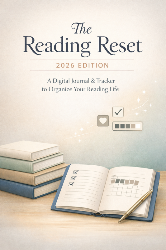 The Reading Reset Journal – 2026 Edition | Digital Reading Journal & Tracker (PLR)
