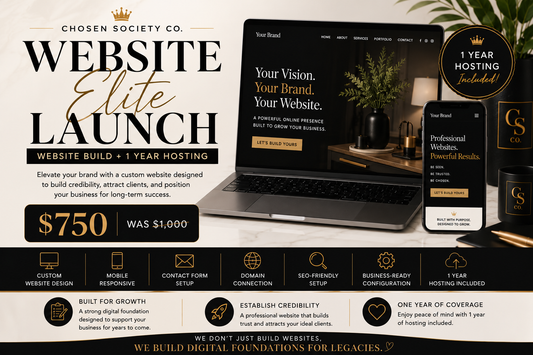 Website Launch Elite | Website Build + 1 Year Hosting