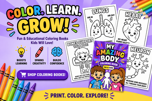 My Amazing Body Coloring Book for Kids | Human Body Learning for Ages 5–10