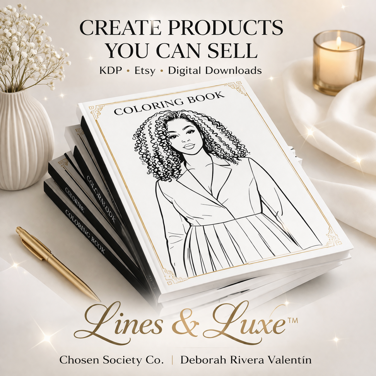 Lines & Luxe™ | Custom Coloring Pages, Photo to Coloring Page & KDP Design Tool