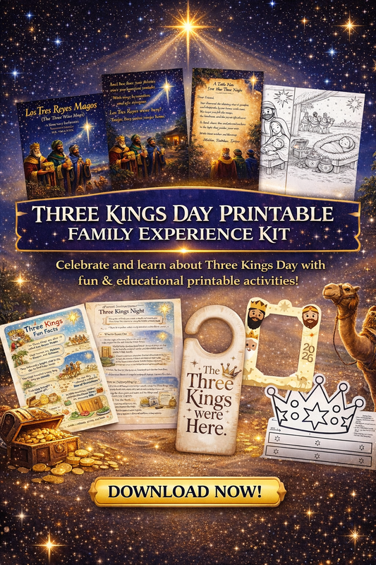 Three Kings Day Printable Family Experience Kit | Story, Activities & Keepsake Tradition