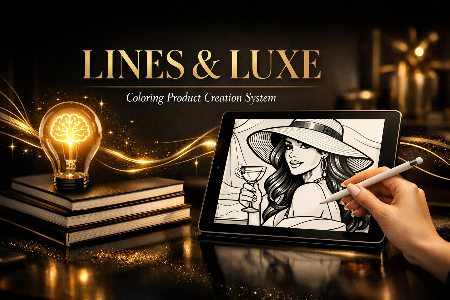 Lines & Luxe™ | Custom Coloring Pages, Photo to Coloring Page & KDP Design Tool