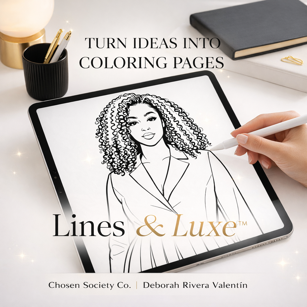 Lines & Luxe™ | Custom Coloring Pages, Photo to Coloring Page & KDP Design Tool