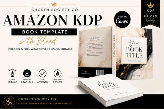 Amazon KDP 8.5x11 Book Cover Template with Bleed – Canva Interior & Full Wrap Cover