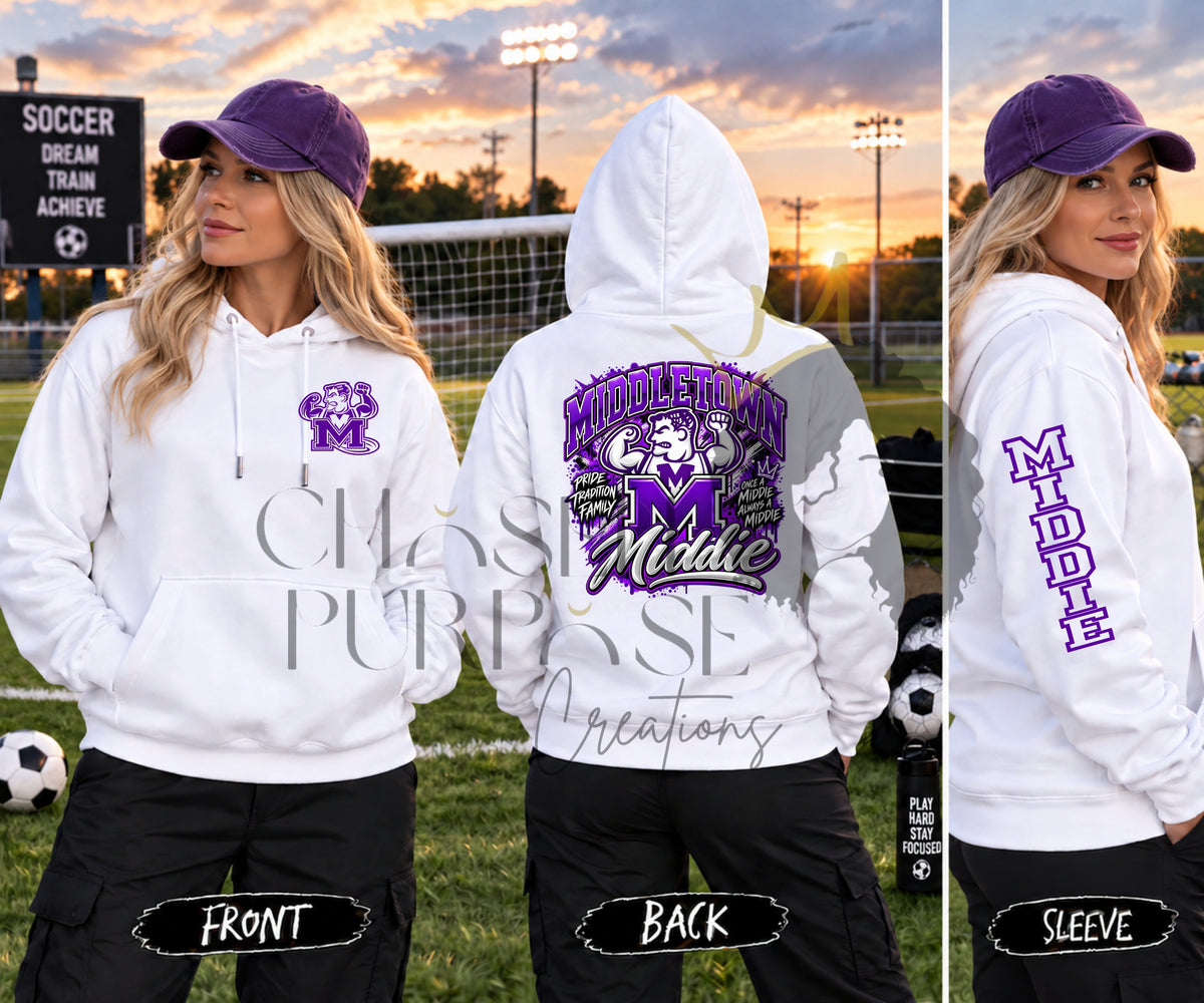 Middletown Middies Spirit Wear | T-Shirt & Hoodie