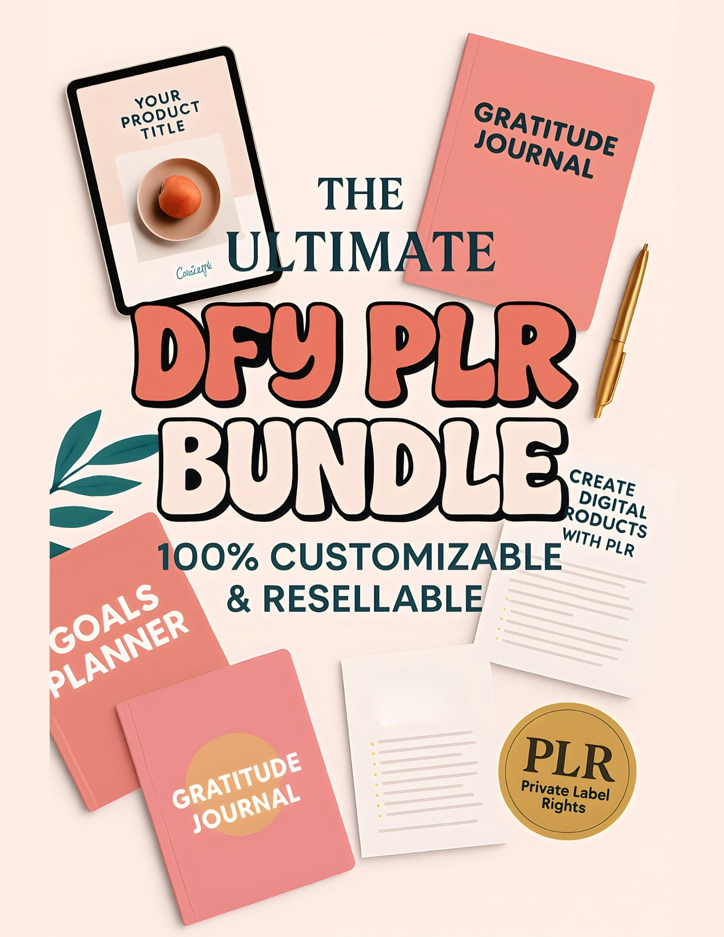 Done-for-You PLR Digital Product Bundle – Editable Templates, Ebooks, Workbooks, and Full Resell Rights