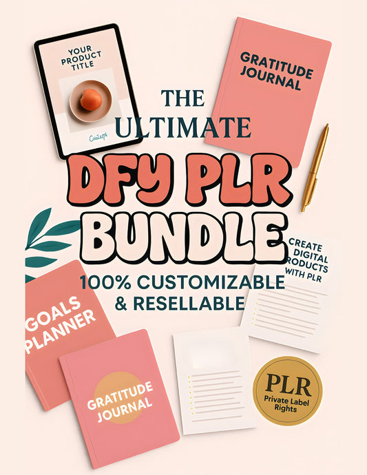 Done-for-You PLR Digital Product Bundle – Editable Templates, Ebooks, Workbooks, and Full Resell Rights