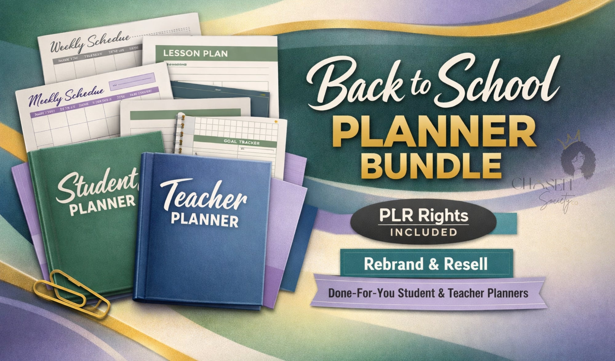 Back to School Planner Bundle PLR | Rebrand & Resell – Chosen Society Co