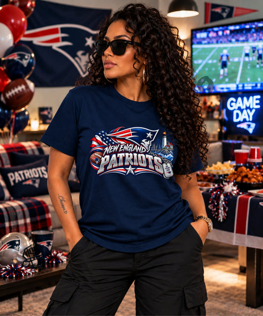 New England Patriots Game Day T-Shirt & Hoodie | Football Fan Apparel