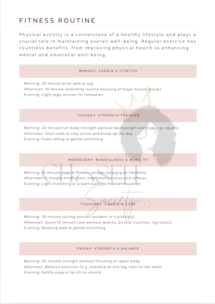 Self-Care Workbook – Printable PLR | Rebrandable Wellness Journal