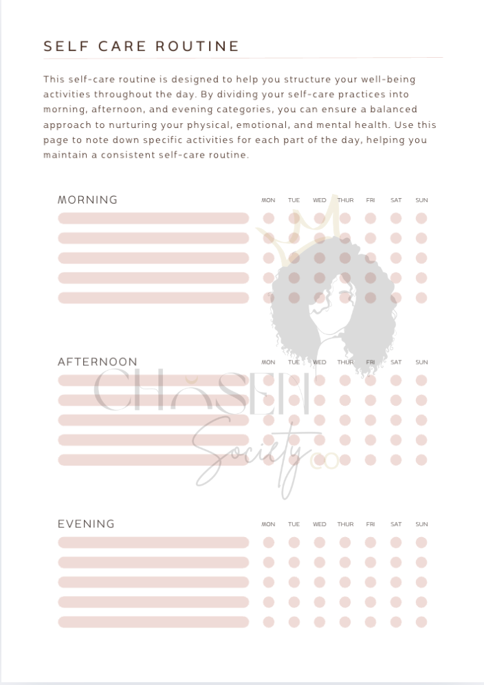 Self-Care Workbook – Printable PLR | Rebrandable Wellness Journal