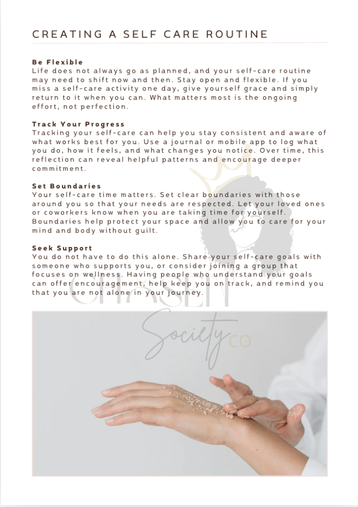 Self-Care Workbook – Printable PLR | Rebrandable Wellness Journal