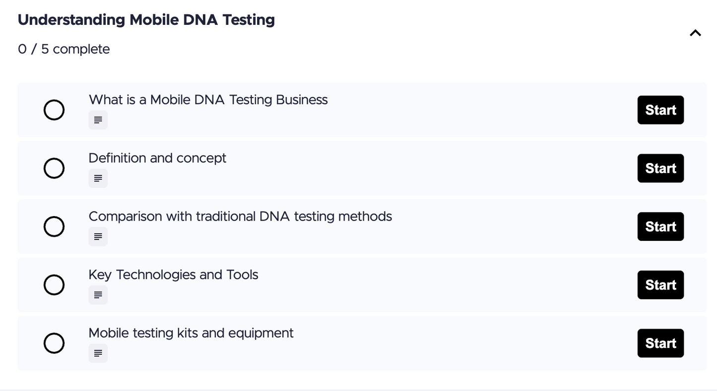 Start Your Own Mobile DNA Testing Business – Step-by-Step Course