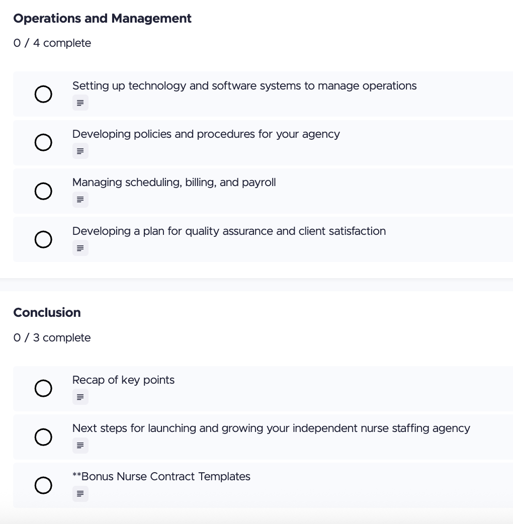 Nurse Staffing Agency Startup Course + Contract Templates