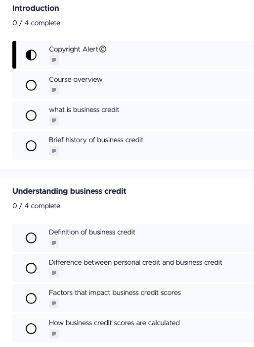 Business Credit Mastery: Build Business Credit Like a Pro (Teachable Course)