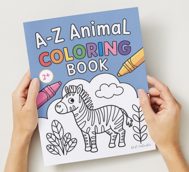 A-Z Animal Coloring Book for Kids (Ages 3–7) – Fun Alphabet Learning with Cute Animals