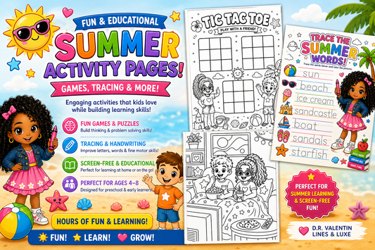 School’s Out! Summer Coloring & Activity Book for Kids Ages 5–10 – Beach, Puzzles, Games & Screen-Free Fun