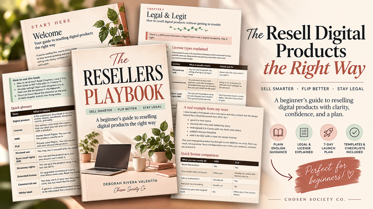 The Resellers Playbook™ | Beginner’s Guide to Digital Product Licensing, Pricing & Launching.