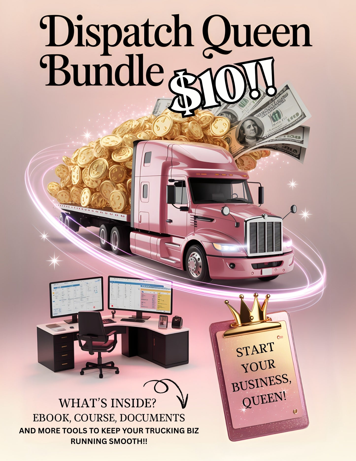 The $10 Trucker’s Playbook: Dispatch + Business Starter Kit