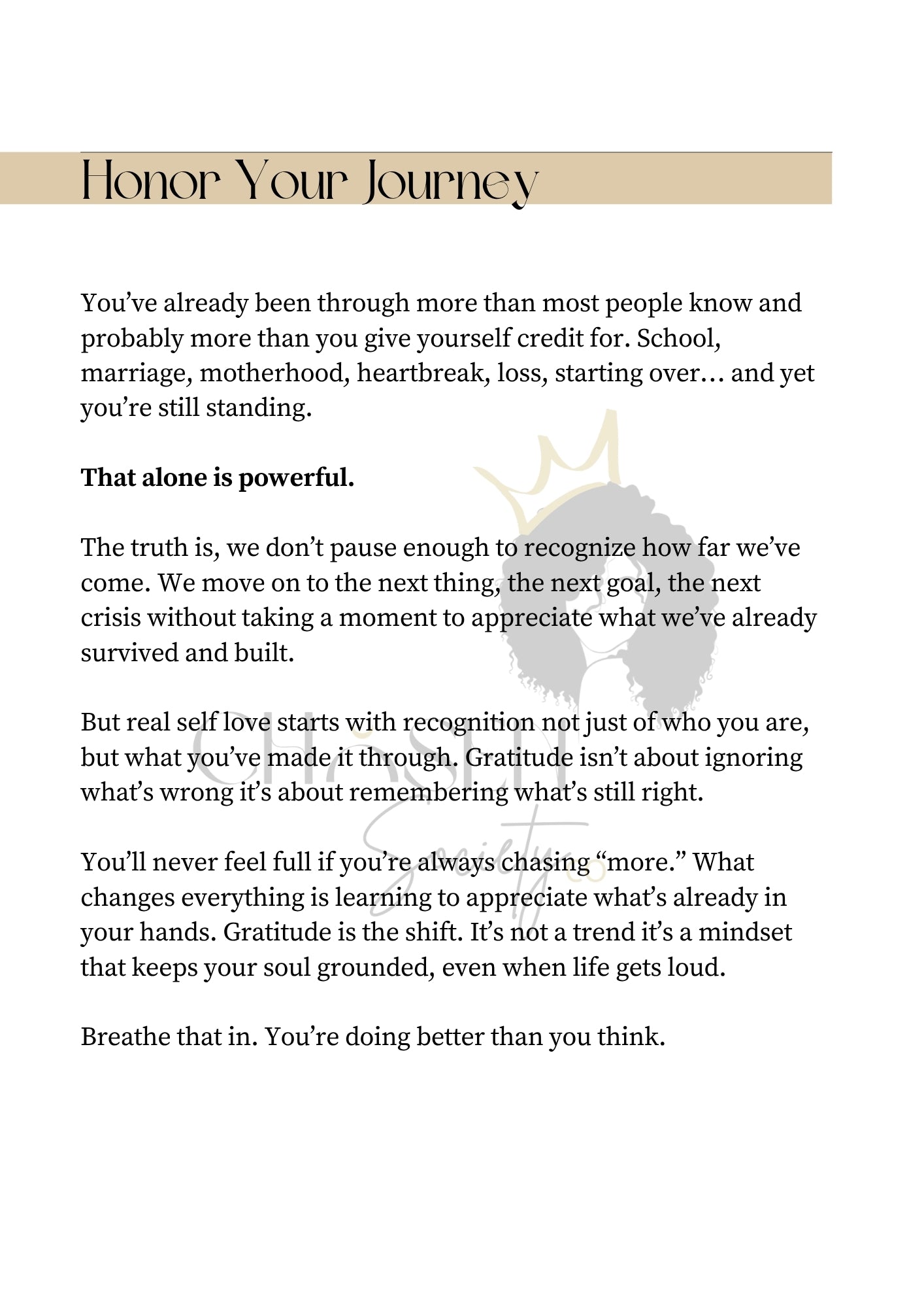 ✨ No More Pouring from Empty — For the Girl Who Forgot ✨