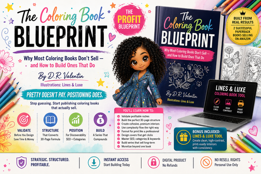 The Coloring Book Blueprint + Lines & Luxe Tool