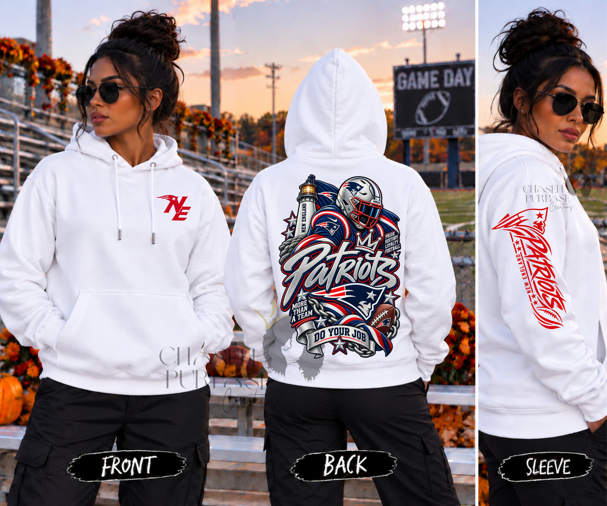 New England Patriots Game Day T-Shirt & Hoodie | Football Fan Apparel