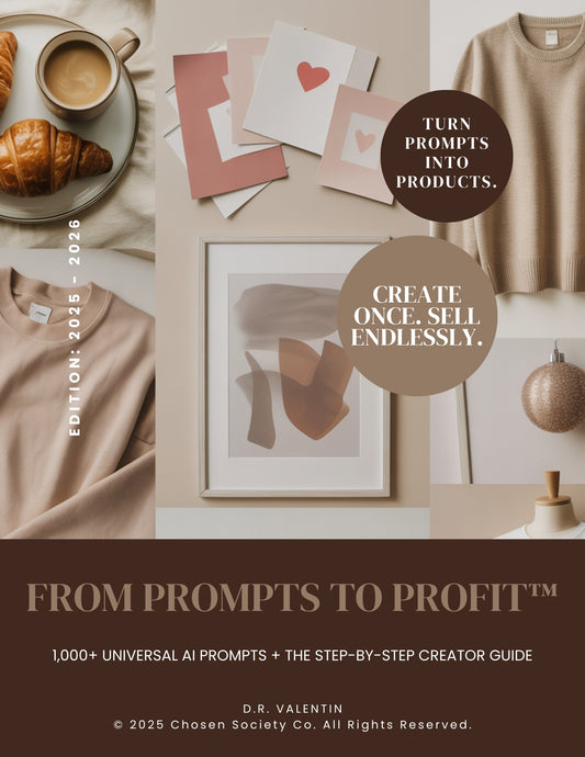 From Prompts to Profit™ – 1000+ Prompts | Complete AI Prompt Guide to Create & Sell Digital Products